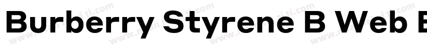 Burberry Styrene B Web Bold Regular字体转换